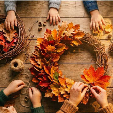 Herbstkranz quadrat